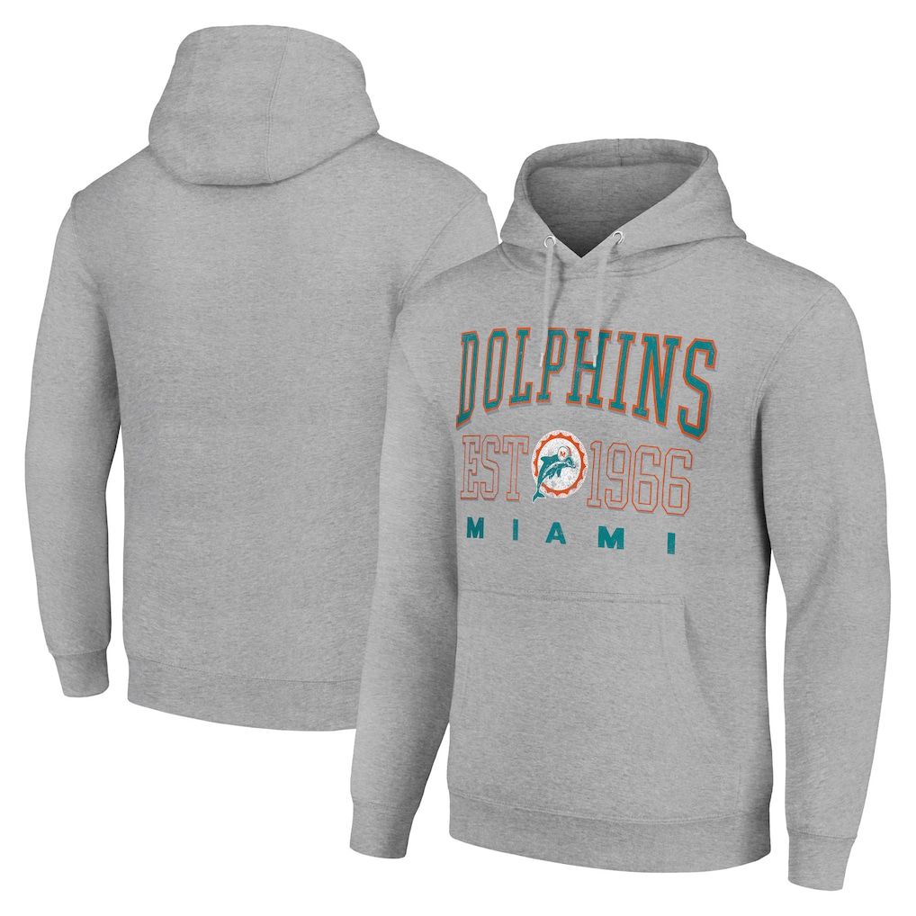 Men 2026 NFL Miami Dolphins Grey Hoodie hooded style 05